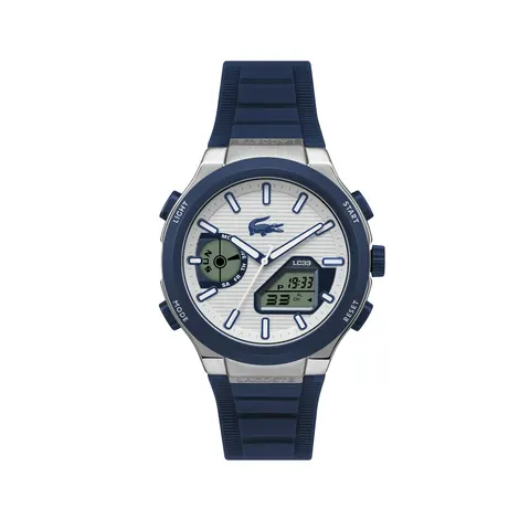 Lacoste LC33 White Dial Blue Silicone Strap Watch – image 2