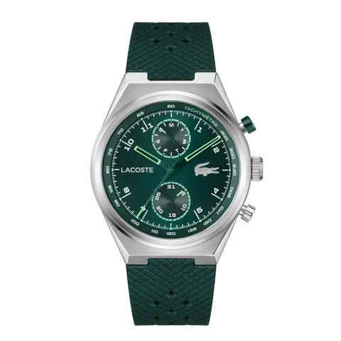Lacoste Multifunction Green Dial Silicone Strap Watch – image 2
