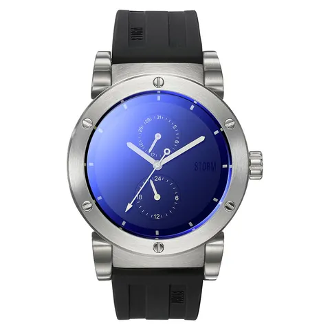 STORM Hydron V2 Blue Dial Rubber Strap Watch – Black,Grey – image 2