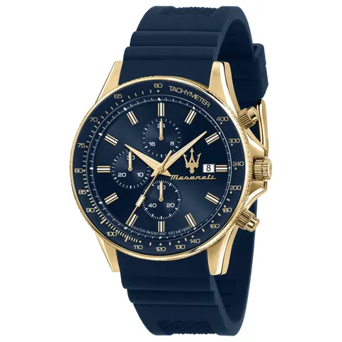 Maserati Sfdia Blue Dial Blue Strap Watch – image 2