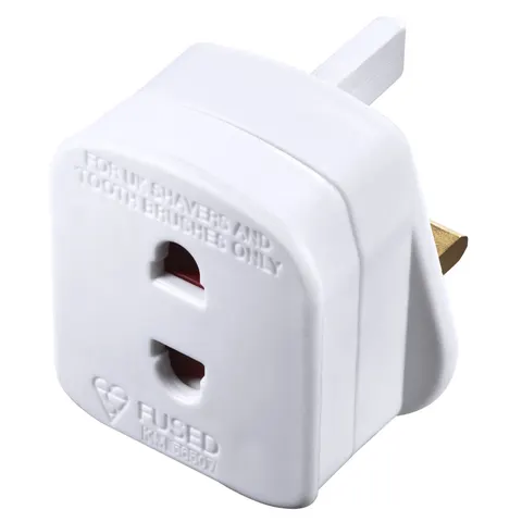 Masterplug SHADC Shaver Adaptor Fused - White – image 2
