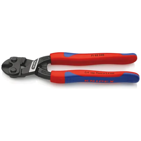 Knipex CoBolt Kompakt-Bolzenschneider, mit Mehrkomponenten-Hüllen, schwarz atramentiert, 200 mm, 02 200 – Bild 2