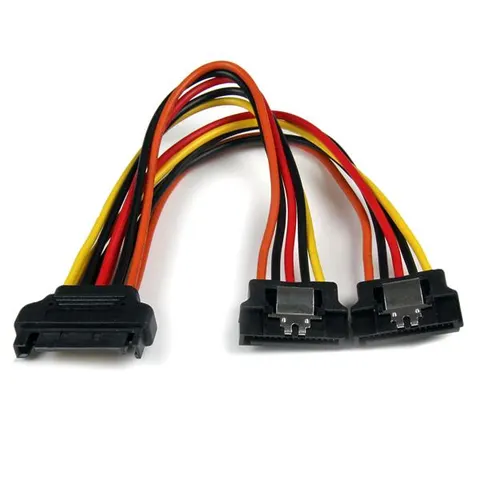 StarTech.com 6in Latching SATA Power Y Splitter Cable Adapter - M/F – image 2