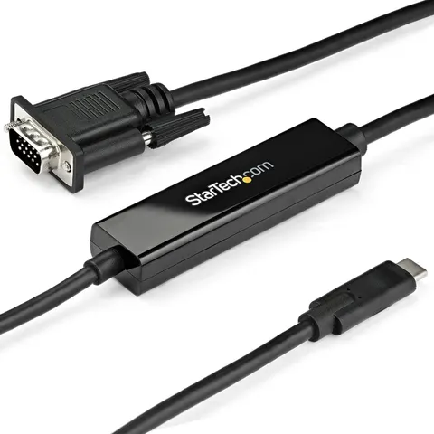 STARTECH.COM ST CDP2VGAMM1MB - Cable, USB-C > VGA, black, 1 m – image 2
