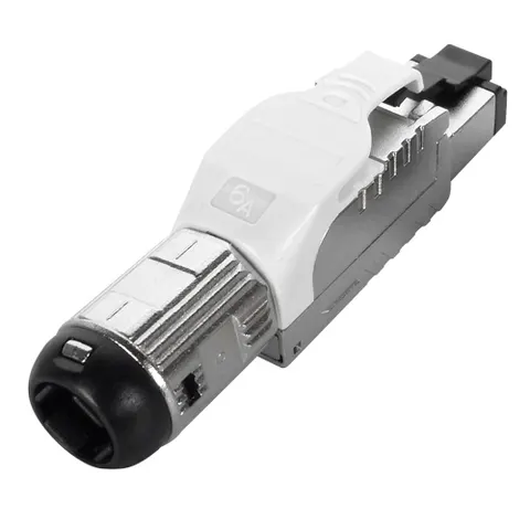 Cablenet Cat6a RJ45 FTP Field Termination Plug With White Latch – image 2