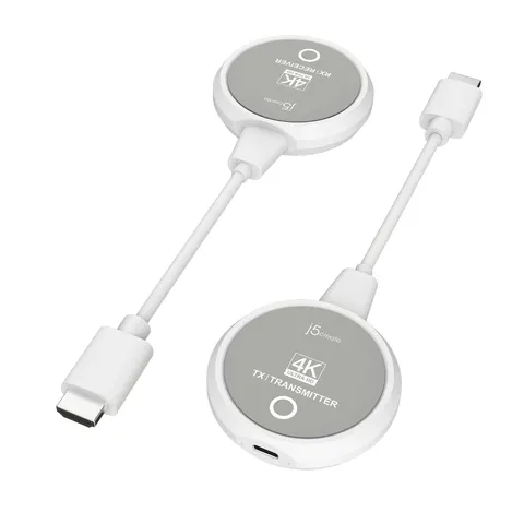 j5create JVAW75 ScreenCast 4K Wireless Display HDMI Extender grey/white – image 2