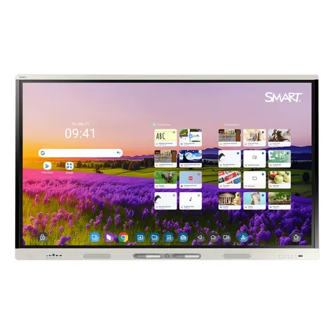 SMART Technologies MX275-V5 interactive whiteboard 190.5 cm (75") 3840 x 2160 pixels Touchscreen Silver USB / Bluetooth – image 2