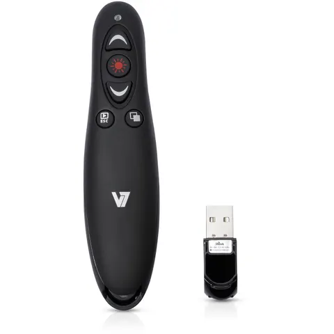 V7 Professional Wireless Presenter RF USB 10.6 m Black – image 2