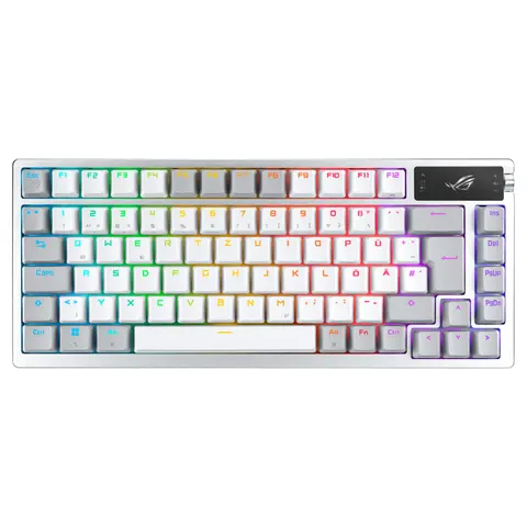 ASUS ROG Azoth keyboard Gaming USB + RF Wireless + Bluetooth White – image 2