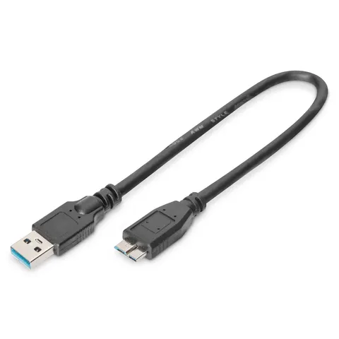 Digitus USB-A - Micro-B connection cable. 0.25m – image 2