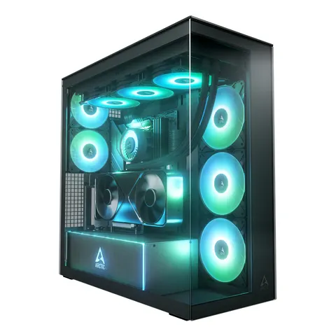 ARCTIC 00584 - ARCTIC Xtender VG E-ATX PC case, mirror black – image 2