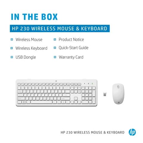 HP 230 Wireless Mouse and Keyboard Combo – 3L1F0AAABU – image 2
