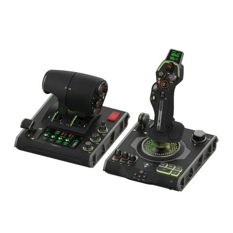 Turtle Beach VelocityOne Flightdeck - Universal HOTAS Simulation Joystick and Throttle with Touch Display Stick Mounted HUD and Contactless Sensors for Air and – image 2