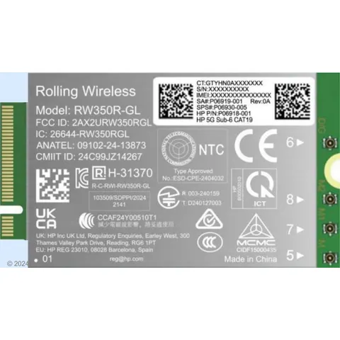 HP 5G Sub-6 WWAN interface cards/adapter Internal – image 2