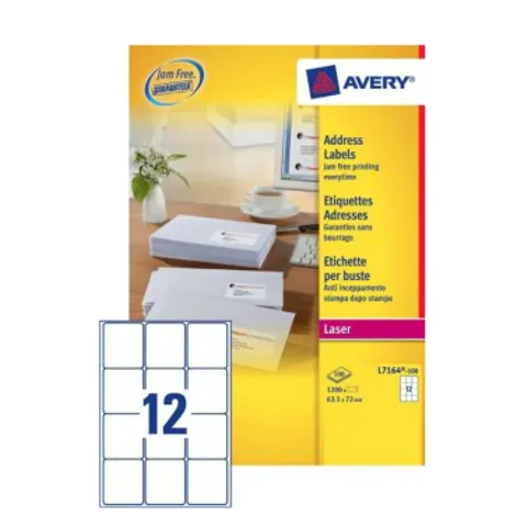 Avery L7164-100 addressing label Self-adhesive label White – image 2