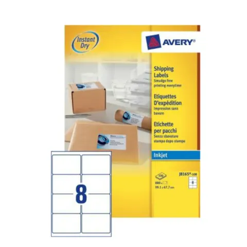 Avery J8165-100 addressing label Self-adhesive label White – image 2