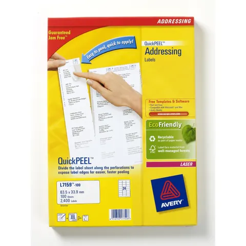 Avery L7159-100 addressing label White – image 2