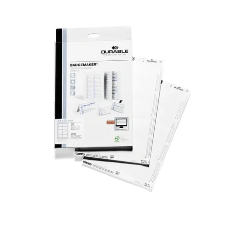 DURABLE 145502 - BADGEMAKER® insert sheets, 54 x 90 mm – image 2