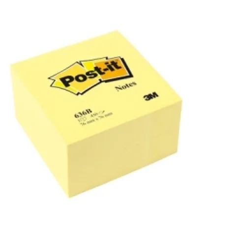Post-It 636-B note paper Square Yellow 450 sheets Self-adhesive – image 2