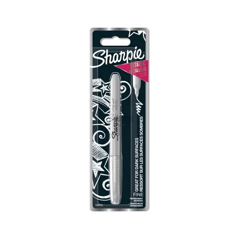 Sharpie 1986004 marker 1 pc(s) Fine tip Silver – image 2