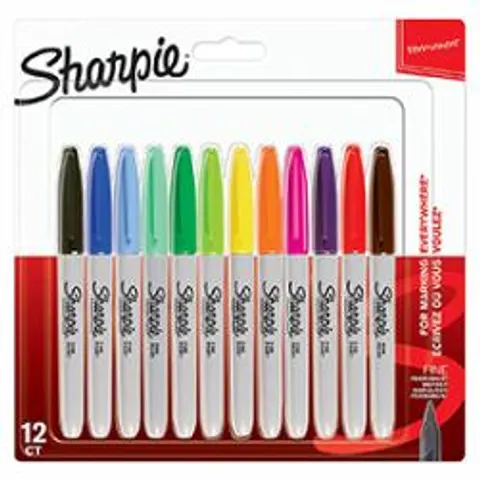 Sharpie Pack of 12 Assorted Markers - Multicolour – image 2
