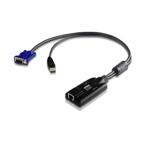 ATEN USB - VGA to Cat5e/6 KVM Adapter Cable (CPU Module). with Virtual – image 2