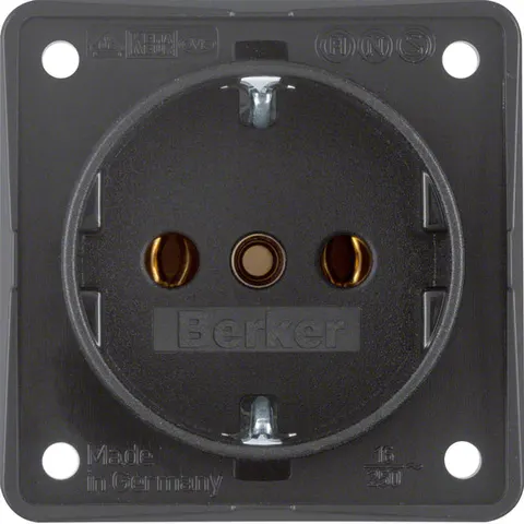Hager Berker Integro Wall Outlet (WCD Switchgear) (Europäische Steckdose) - 941852505 – Bild 2