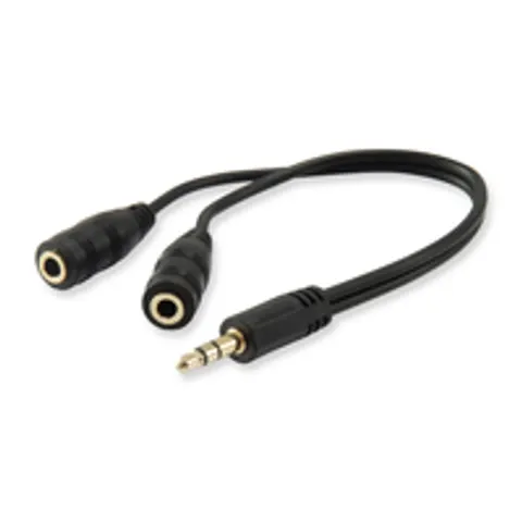 Equip 147941 Audio-Splitter Schwarz – Bild 2