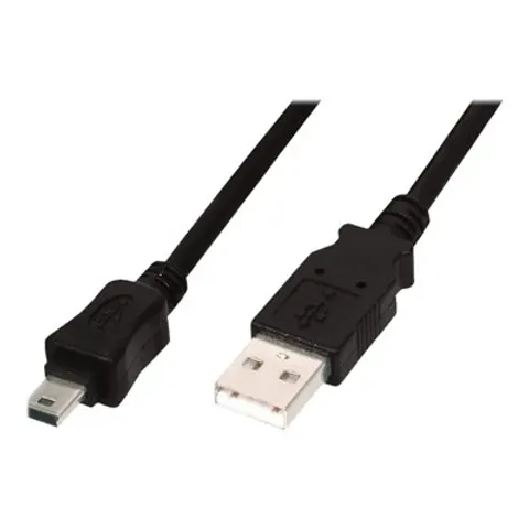 DIGITUS USB 2.0 Anschlusskabel, USB-A - Mini USB-B, 1,8 m – Bild 2