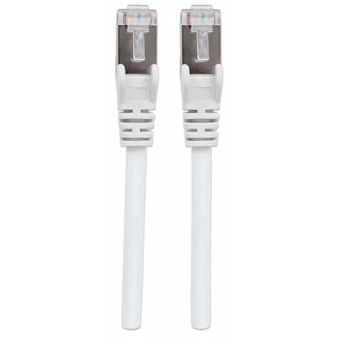 INTELLINET Patchkabel Cat6a-Stecker/Cat7-Rohkabel 0,5m weiß – Bild 2