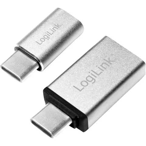 LogiLink USB-C Adapter-Set, 2-teilig, silber – Bild 2