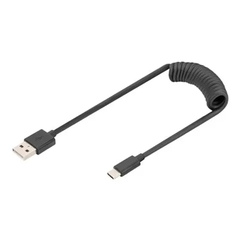 Digitus USB 2.0 - USB - A auf USB - C Spiralkabel – Bild 2