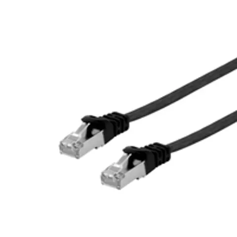 Equip Cat.6A U/FTP Flat Patchkabel, 3m, Schwarz – Bild 2