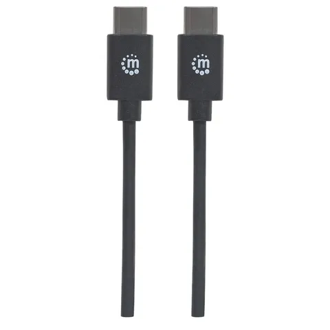 MANHATTAN USB C Anschlusskabel USB2.0 C-Stecker/C-Stecker 1m – Bild 2