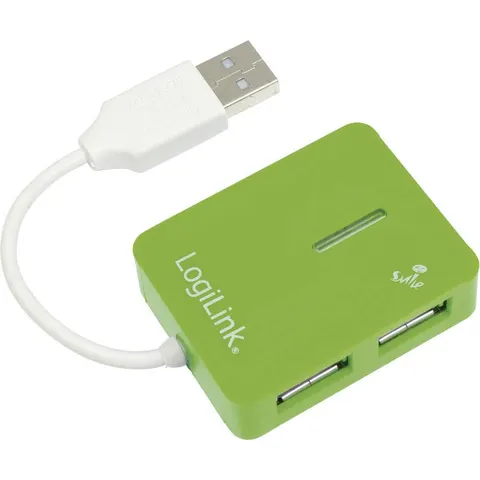 LOGILINK USB-Hub Smile, grün – Bild 2