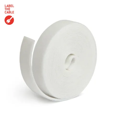 LTC ROLL STRAP, Doppelseitige Klettbandrolle, 3m weiß – Bild 2