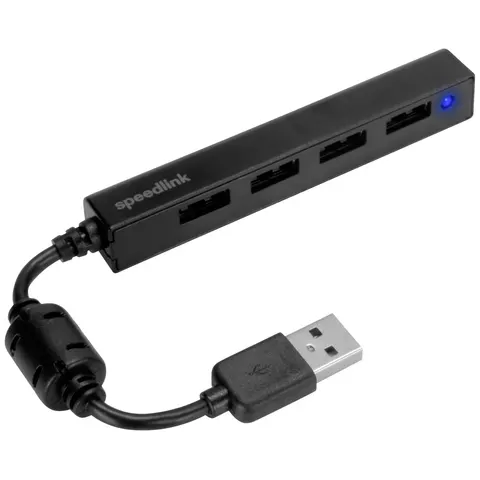 Speedlink SNAPPY SLIM USB Hub 4-Port, schwarz – Bild 2