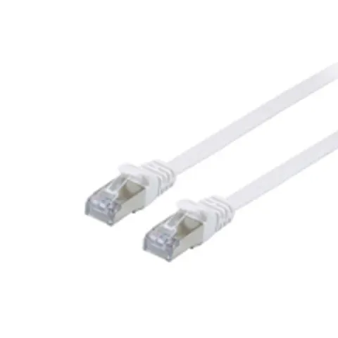 Equip Cat.6A U/FTP Flat Patchkabel, 5m, Weiß – Bild 2