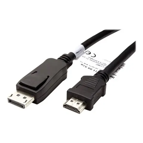 VALUE DisplayPort Kabel DP - HDTV 2m – Schwarz – Bild 2