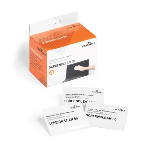 DURABLE Bildschirm-Reinigungstücher SCREENCLEAN 50 – Bild 2