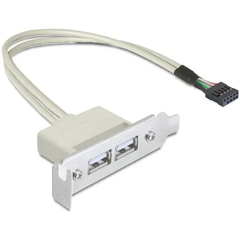 DELOCK Slotblech 2x USB A – Bild 2