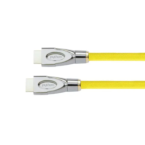 Python HDMI« 2.0 Kabel 4K2K Nylongeflecht gelb 0,5m – Bild 2