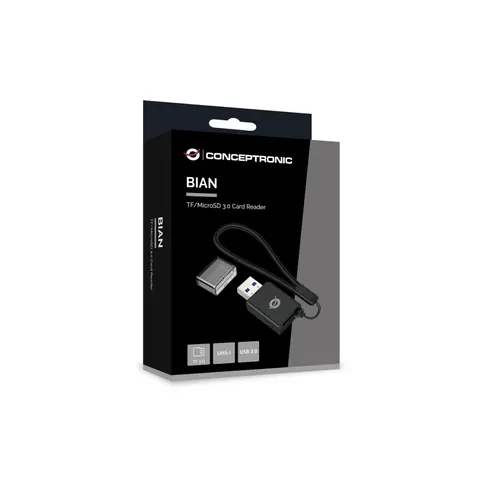 CONCEPTRONIC Kartenleser USB-A3.0->TF/Micro-SD3.0 schwarz – Bild 2