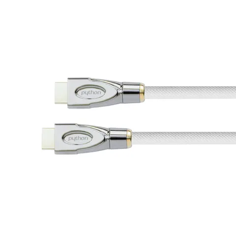 Python HDMI« 2.0 Kabel 4K2K Nylongeflecht weiß 1m – Bild 2