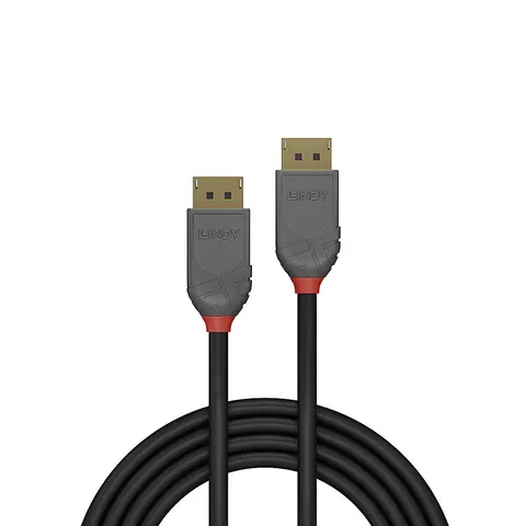 LINDY DisplayPort Kabel Anthra Line 1m – Bild 2