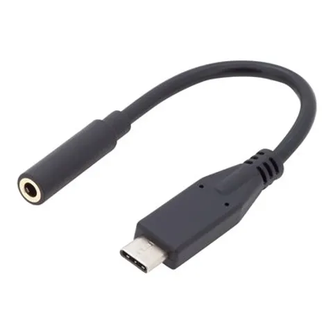 DIGITUS USB Type-C Audio Adapterkabel, 0,2 m, schwarz – Bild 2