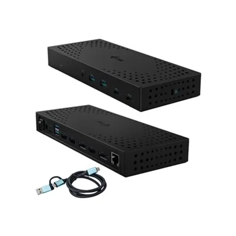 I-TEC USB3.0/USB-C/TB 3x4K Dock G2 PD100 – Grau – Bild 4