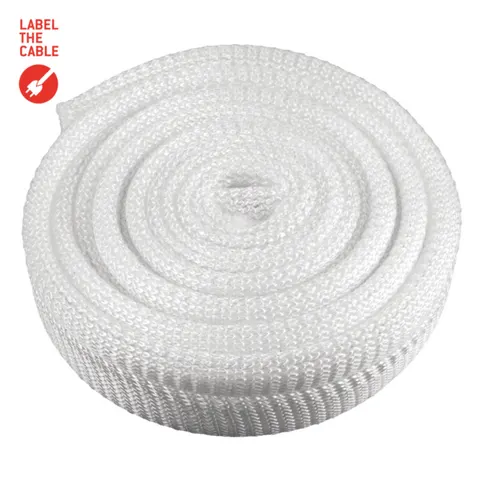 LTC CABLE TUBE, Gewebekabelschlauch, Durchmesser 2.5 - 4 cm 2m weiß – Bild 2