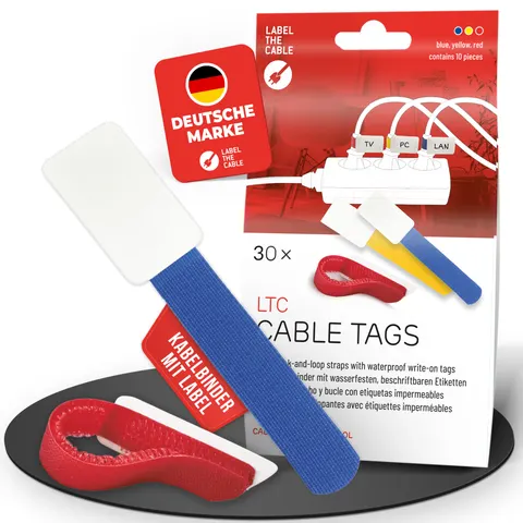 Label the Cable LTC 2630-30 Gelb, Blau, Rot – Bild 2
