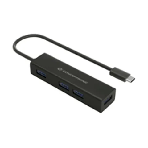 Conceptronic HUBBIES USB-C-zu-4-Port-USB-3.0-Hub – Bild 2